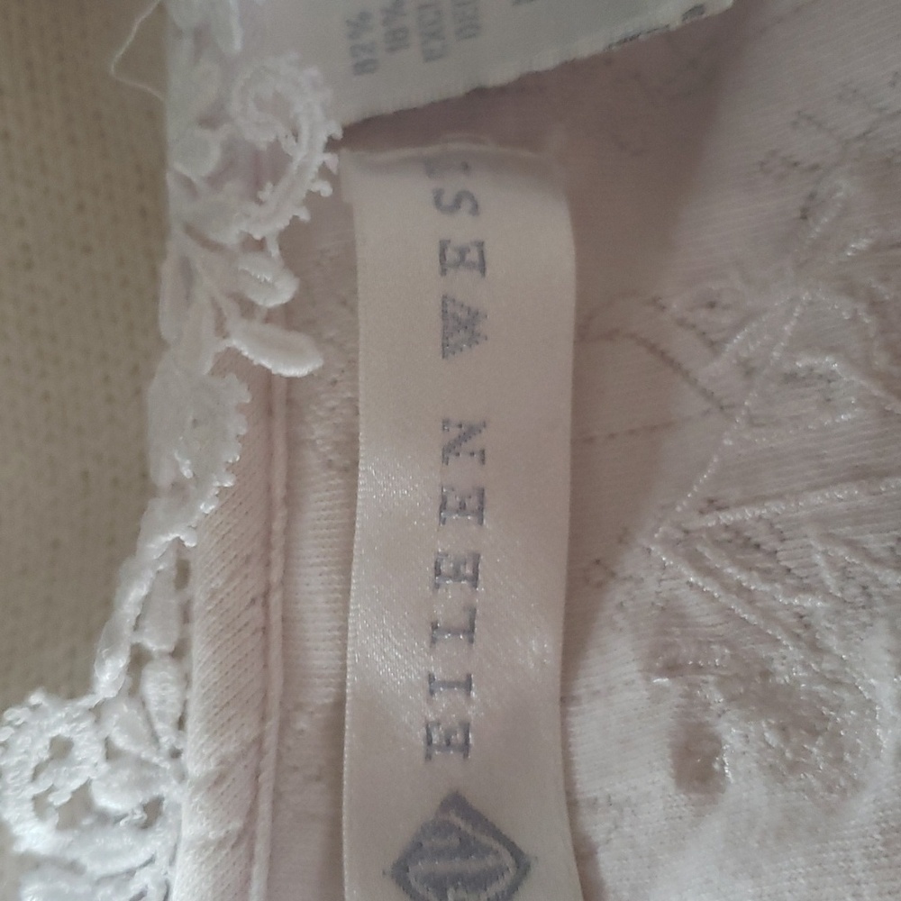 Eileen West Granny Core Lace Trim Nightgown Sz S - Picture 5 of 7